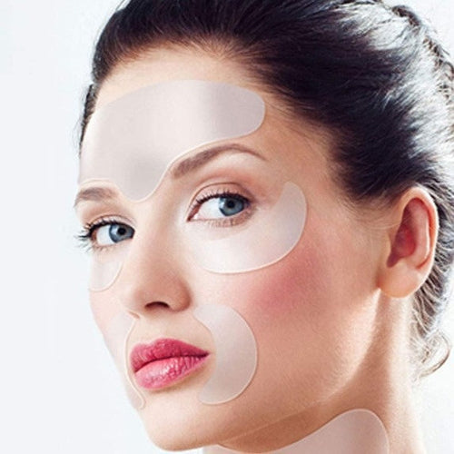 Transparent anti-wrinkle beauty patch