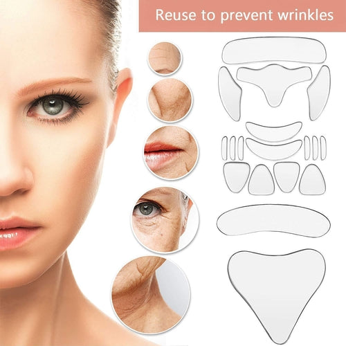 Transparent anti-wrinkle beauty patch