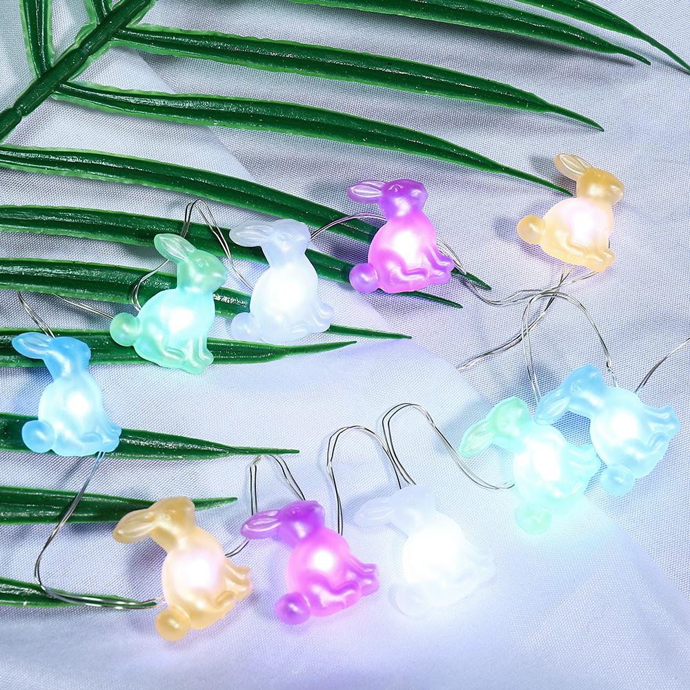 Five-color Bunny Fairy Lights Battery Operated Easter Decorations