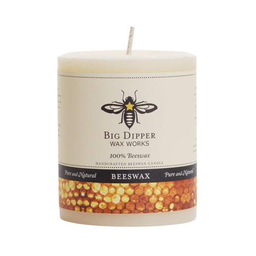 Big Dipper Wax Works Pure Beeswax Pillars