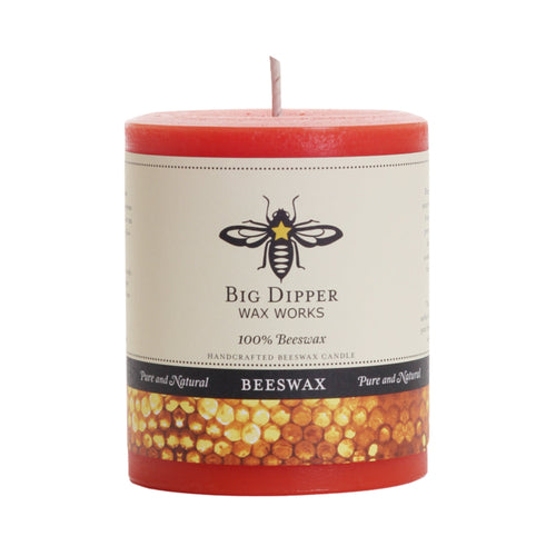 Big Dipper Wax Works Pure Beeswax Pillars