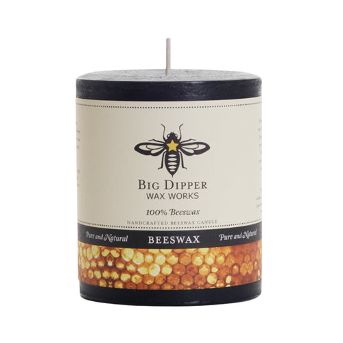 Big Dipper Wax Works Pure Beeswax Pillars