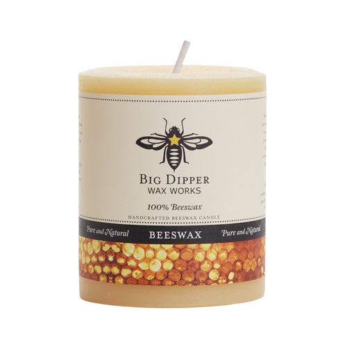 Big Dipper Wax Works Pure Beeswax Pillars