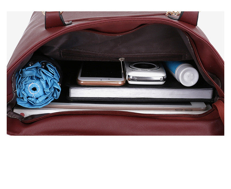 Six-Piece Printed One-Shoulder Handbags For Women