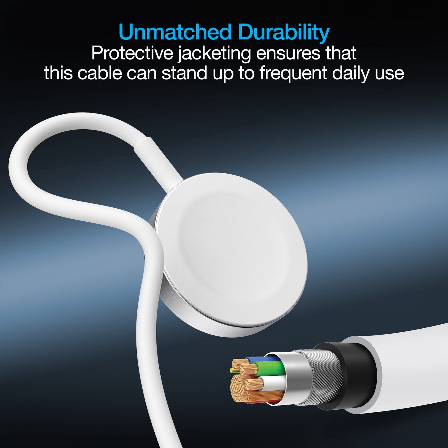 Naztech Magnetic Charging Cable for Apple Watch 3ft (15599-HYP)