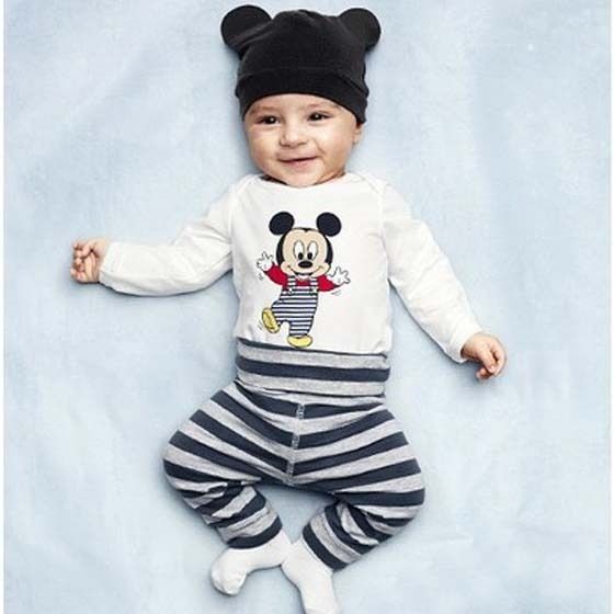 2015 New Fashion Baby Boy Clothing Set