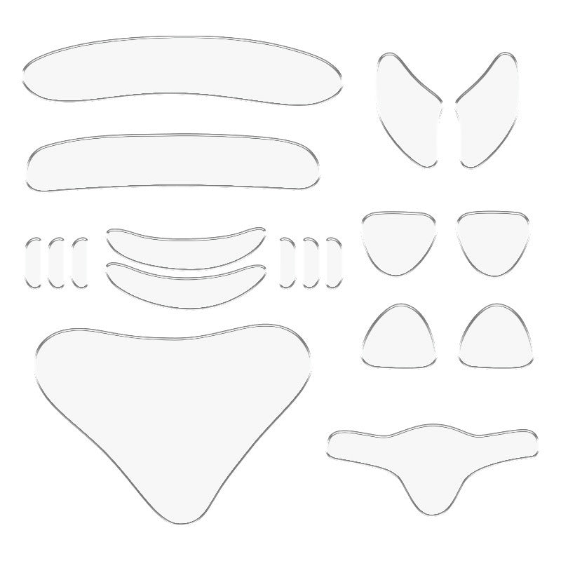 Transparent anti-wrinkle beauty patch