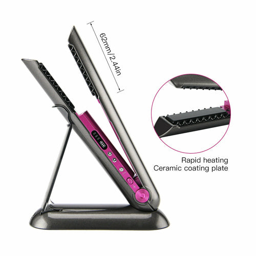 Professional Hair Straightener Ceramic Flat Iron 2 In 1
