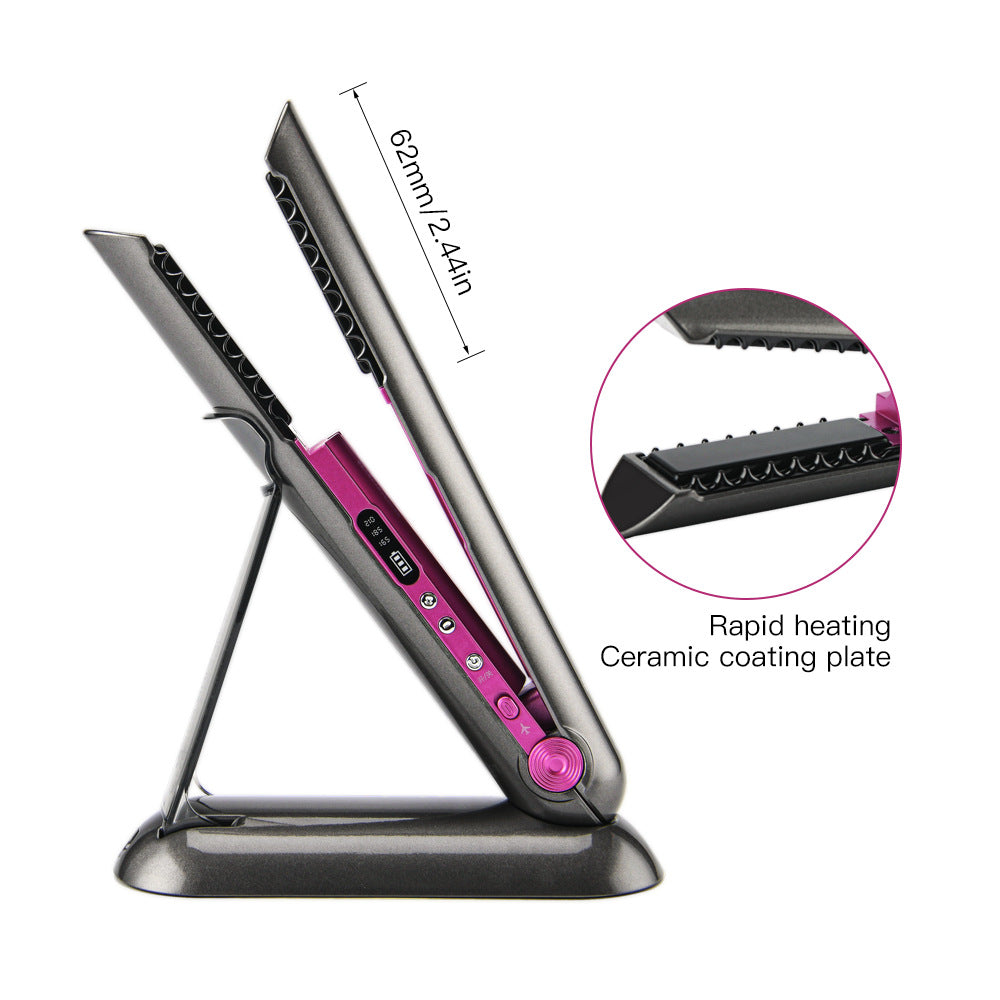 Professional Hair Straightener Ceramic Flat Iron 2 In 1