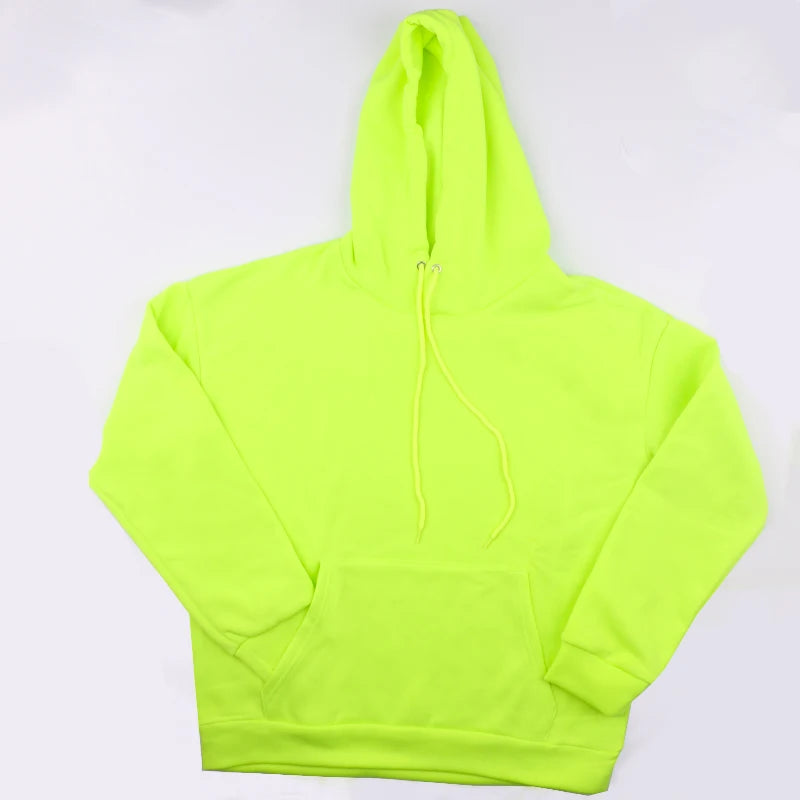 New Tracksuit for Men 2 Sets Fashion Hooded + Pants Men's Sportswear Hoodie Spring and Autumn Neon Green Mens Hoodies Sweatpants