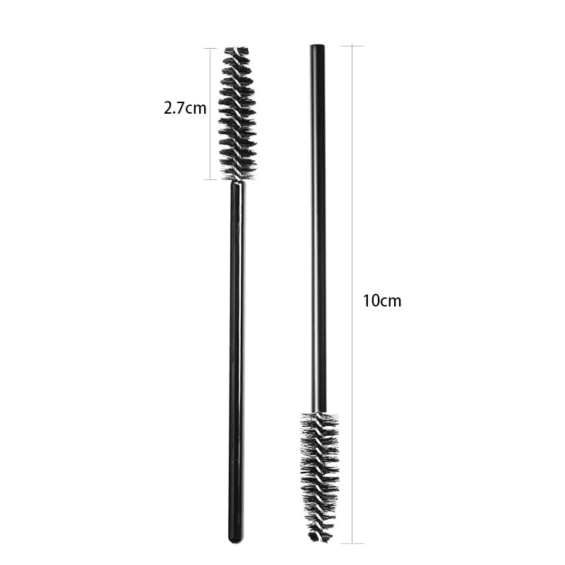 50 Pcs Disposable Crystal Eyelash brush Mascara Wands Applicator Diamond Eye Lash brushes Eyelash Extension women Makeup tools