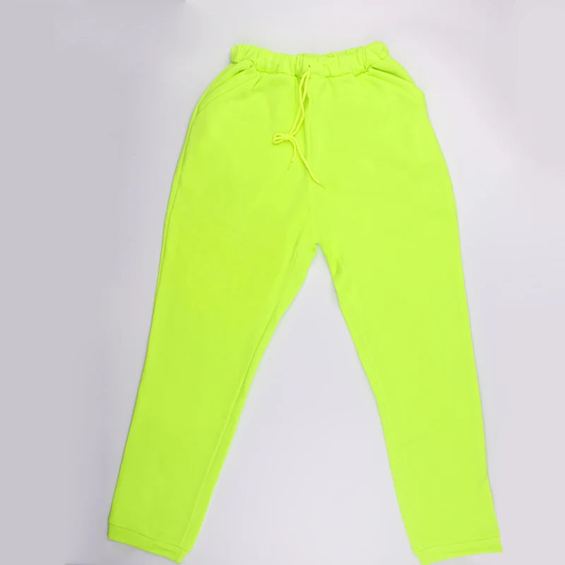 New Tracksuit for Men 2 Sets Fashion Hooded + Pants Men's Sportswear Hoodie Spring and Autumn Neon Green Mens Hoodies Sweatpants