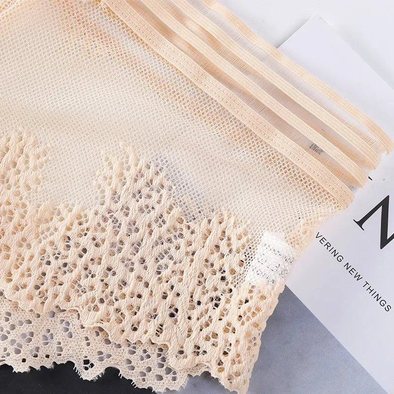 Women Bra Brief Set French Lace Underwear Female Sexy Lingerie Set Lace Bralette Crop Top Seamless Backless Vest Top Set
