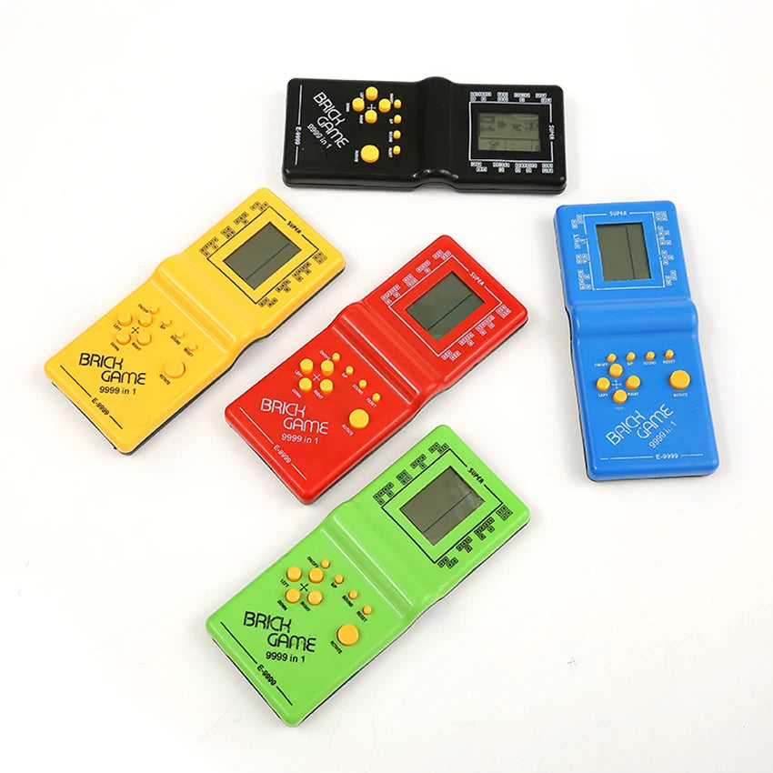 1Pc Classic Handheld Game Machine Brick Game Kids Game Console Toy with Music Playback Retro Children Pleasure Games Player