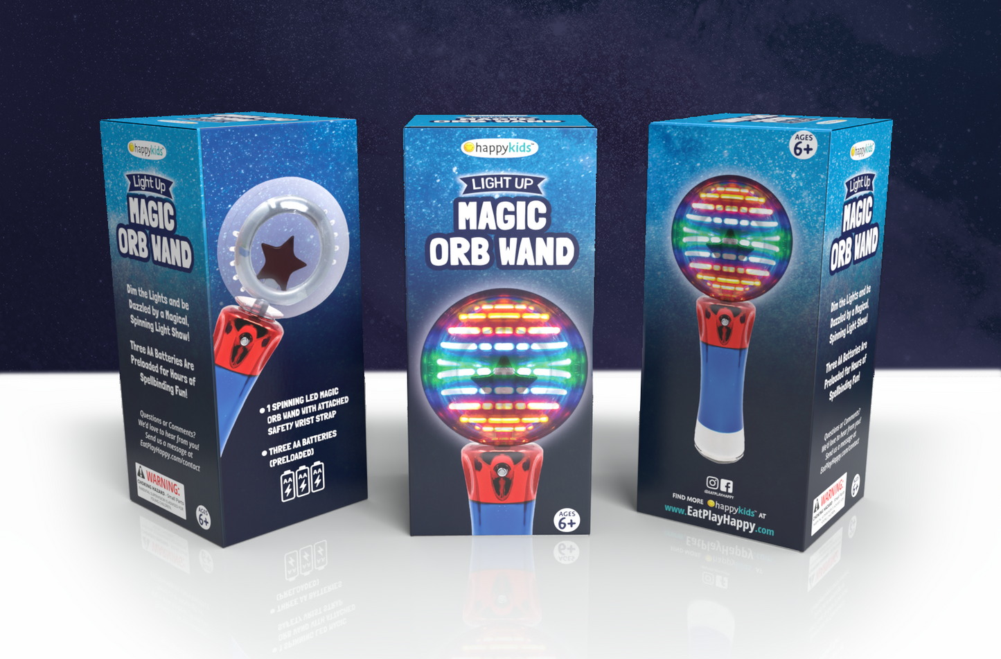Happy Kids Light Up Magic Orb Wand