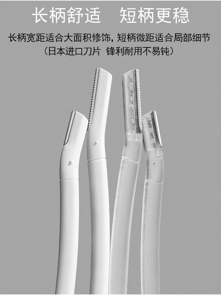 Safe Eyebrow Trimmer Makeup Products Stainless Steel Eyebrow Scissors with Comb Hair Removal Shaver Eyebrow Shaping Makeup Tools