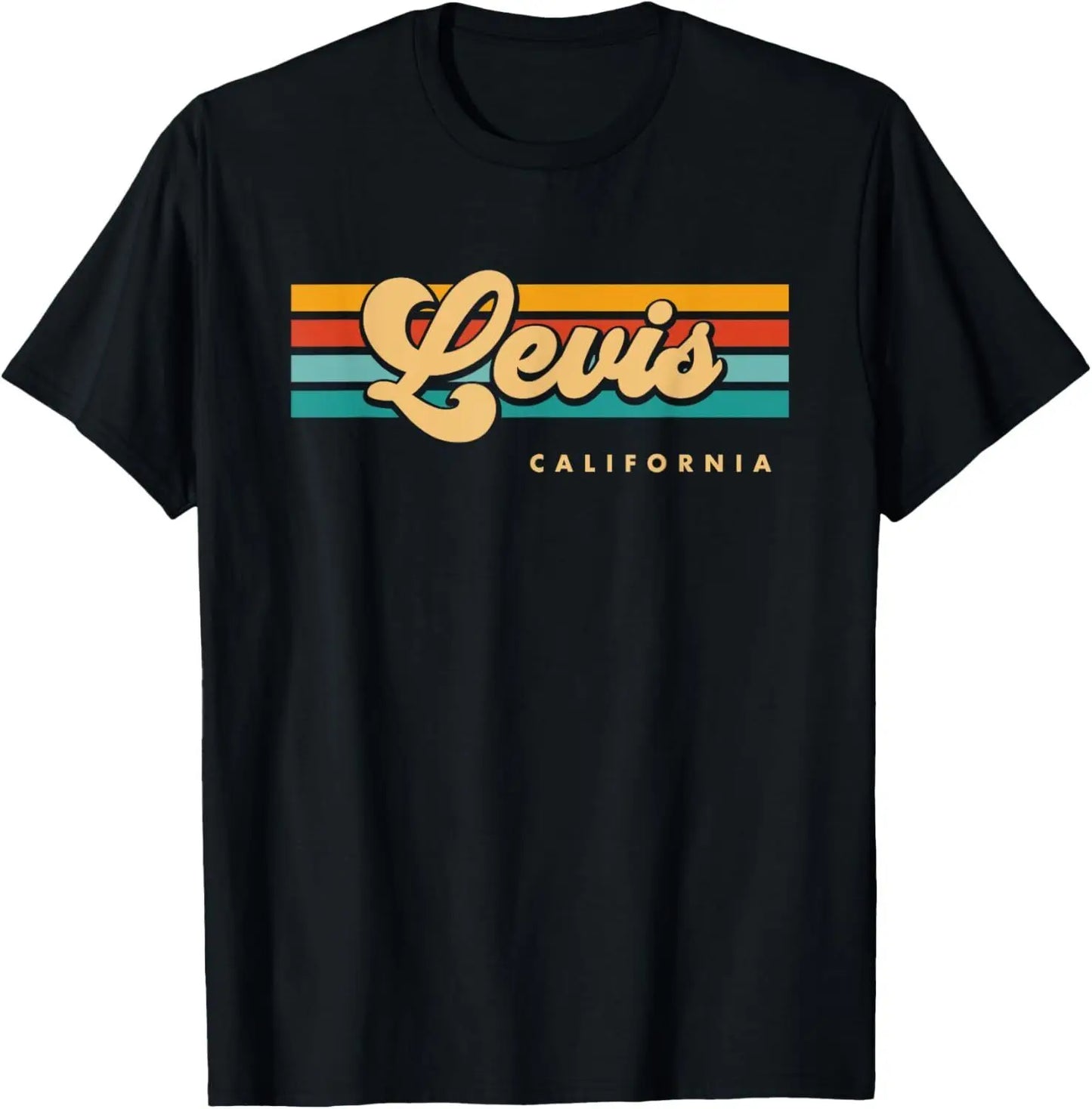 Vintage Sunset Stripes Levis, California T-Shirt Hoodie