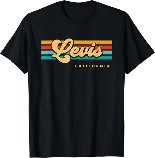 Vintage Sunset Stripes Levis, California T-Shirt Hoodie