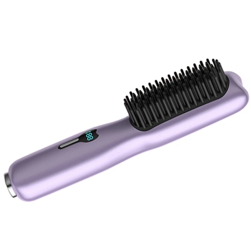 Cordless Hair Straightener Brush Hair Straightener Comb Mini Portable