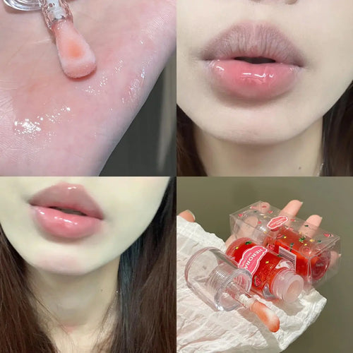 Peach Grape Fruit Lip Oil Crystal Jelly Transparent Lip Gloss
