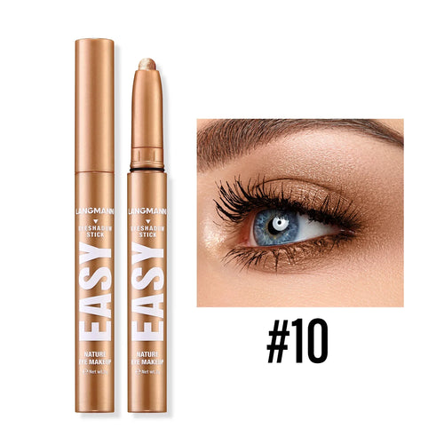 Metallic Pearlescent Eye Shadow Stick Shimmer Blue Eyeshadow Cream