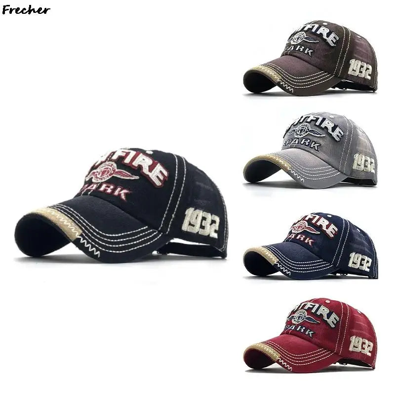 Men Rock Hip Hop Snapback Hat School Jeans Hat Letter Baseball Cap