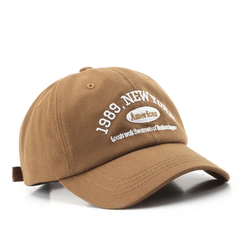 Men and Woman's Baseball Caps Adjustable Casual Embroidered 1989 New