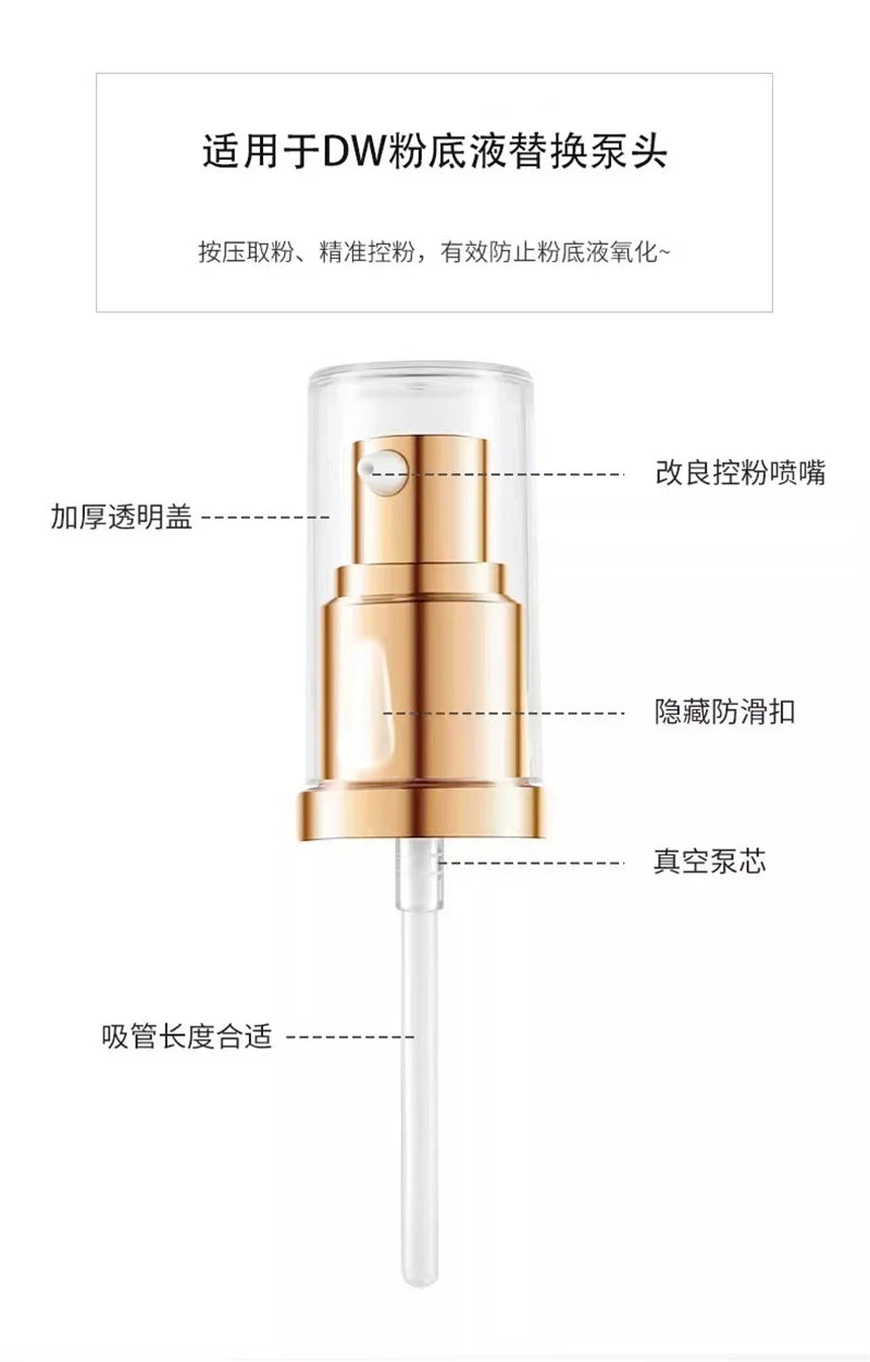 1Pc Liquid Foundation Pump Replace Convenient DIY Bottle Double Wear Replacement Refillable Essential Makeup Tools Pump