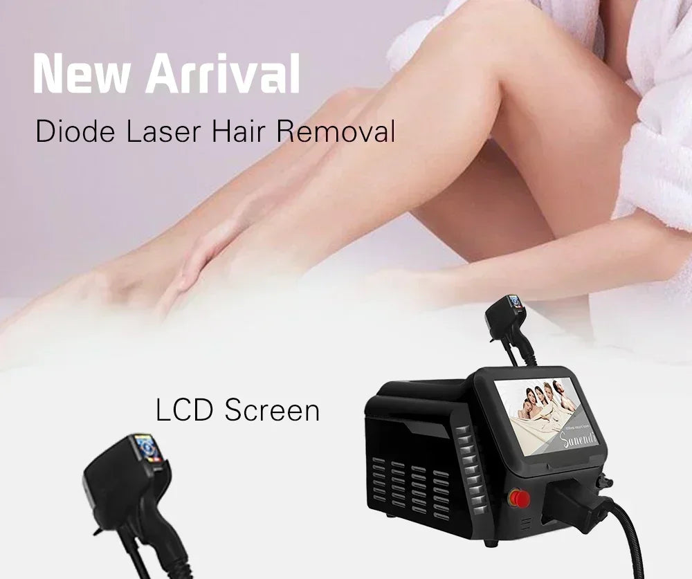 Portable Diode Laser Hair Removal Machine Professional depiladora Epilator For women Equipment Titanium 4 wavelength Laser
