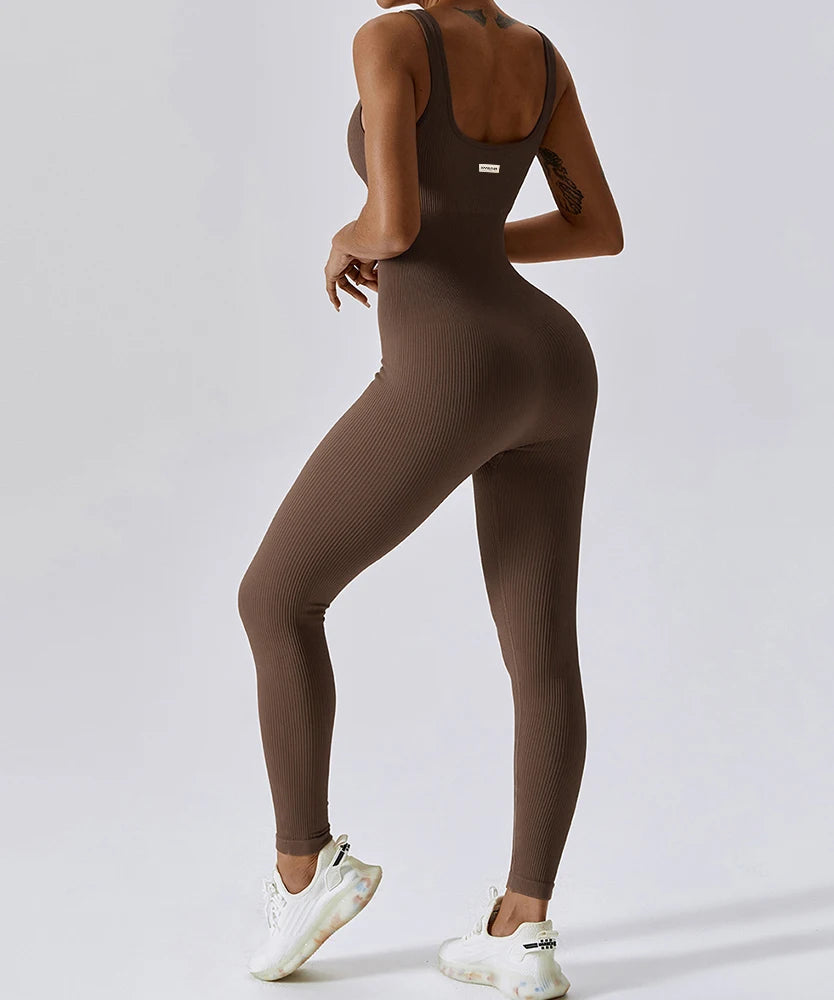 Women Bodysuit Jumpsuit All Season Romper Overalls Sportswear Fashion Streetwear Overalls One Piece Fitness Sports Bodysuits