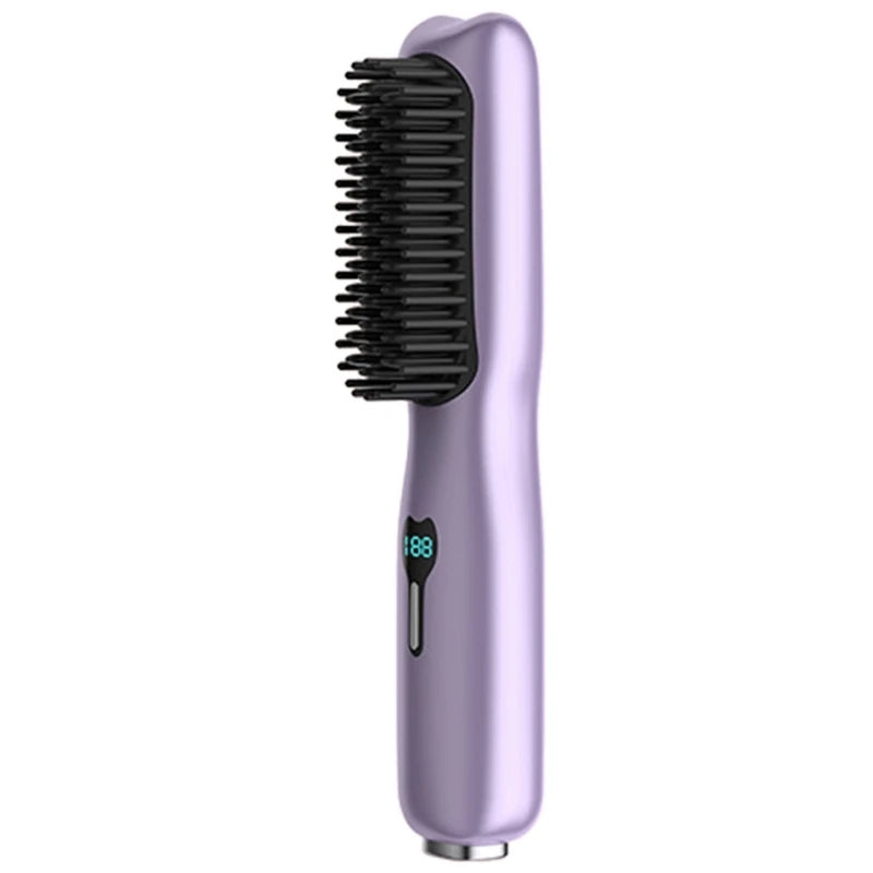 Cordless Hair Straightener Brush Hair Straightener Comb Mini Portable