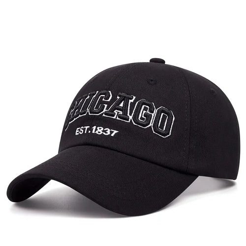 New Letter CHICAGO Baseball Cap Men Women Spring Summer Cotton Unisex