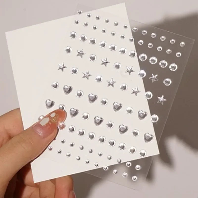 Glitter Face Jewelry Sticker Face Jewels Diamond Makeup Art Eyeliner Temporary Tattoo Party Bady Makeup Tools Eye Rhinestones