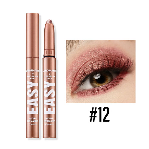 Metallic Pearlescent Eye Shadow Stick Shimmer Blue Eyeshadow Cream