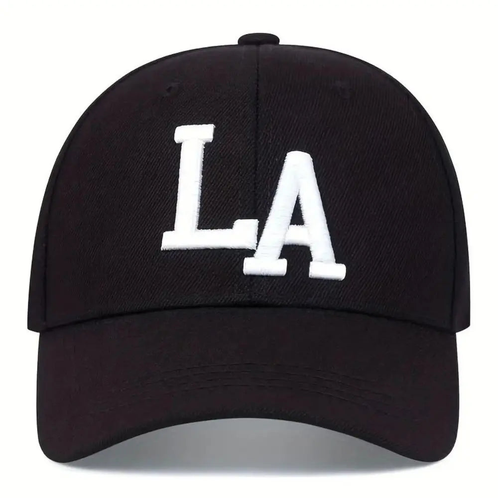 LA letter Baseball cap Casual women's fashion letter embroidered visor