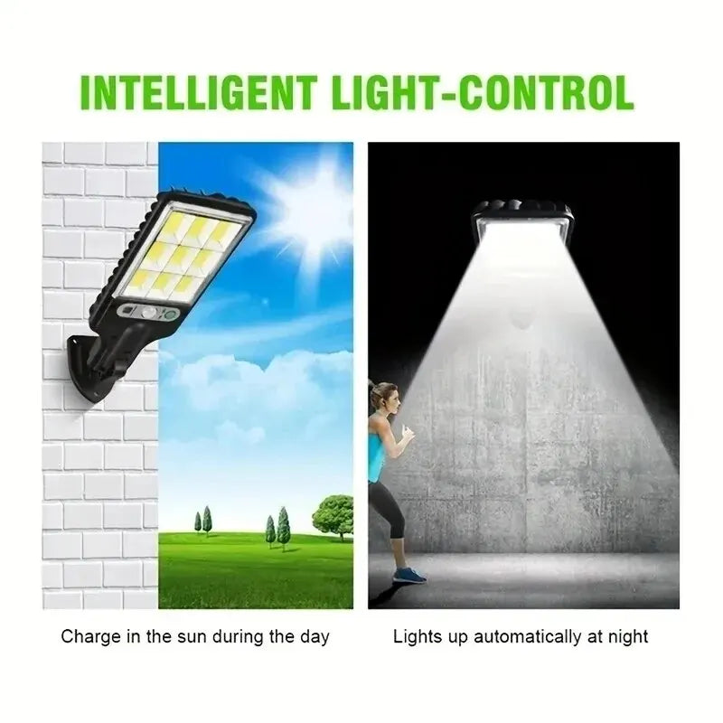 72/108 COB Sensor Solar Lights Outdoor LED Street Garden Solar Lamps