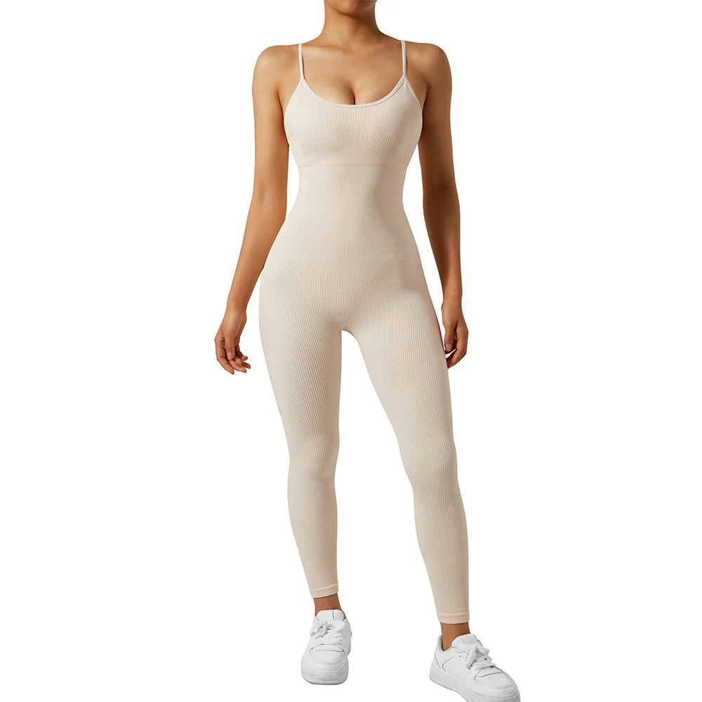 Women Bodysuit Jumpsuit All Season Romper Overalls Sportswear Fashion Streetwear Overalls One Piece Fitness Sports Bodysuits