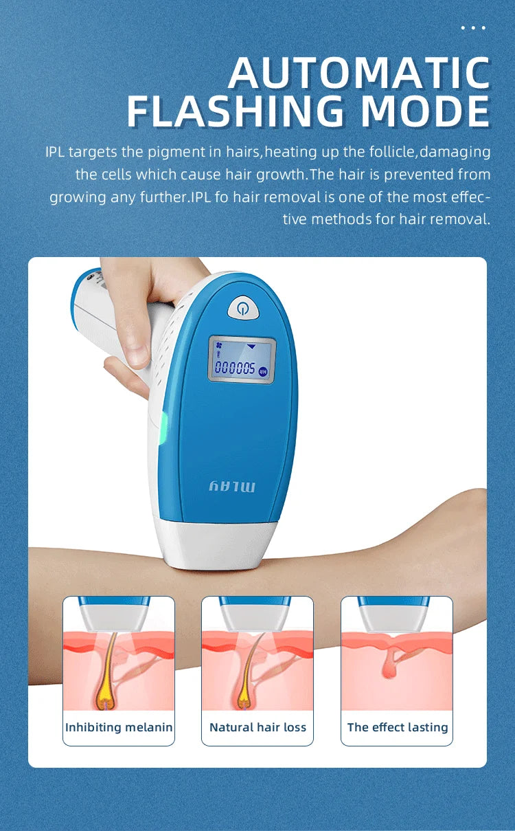 MLAY M3 Laser Hair Removal Device Malay IPL Epilator a laser Electric Epilator 500000 Flashes Home Use Device M3 Laser For Women