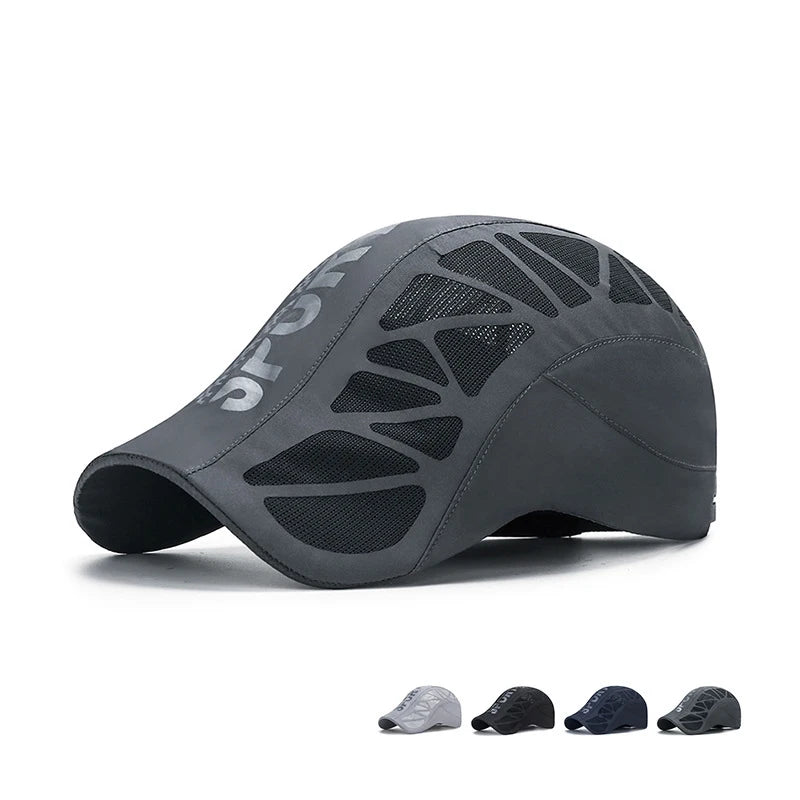 Summer New Sport Alphabet Forward Hat Men's Breathable Mesh Shade