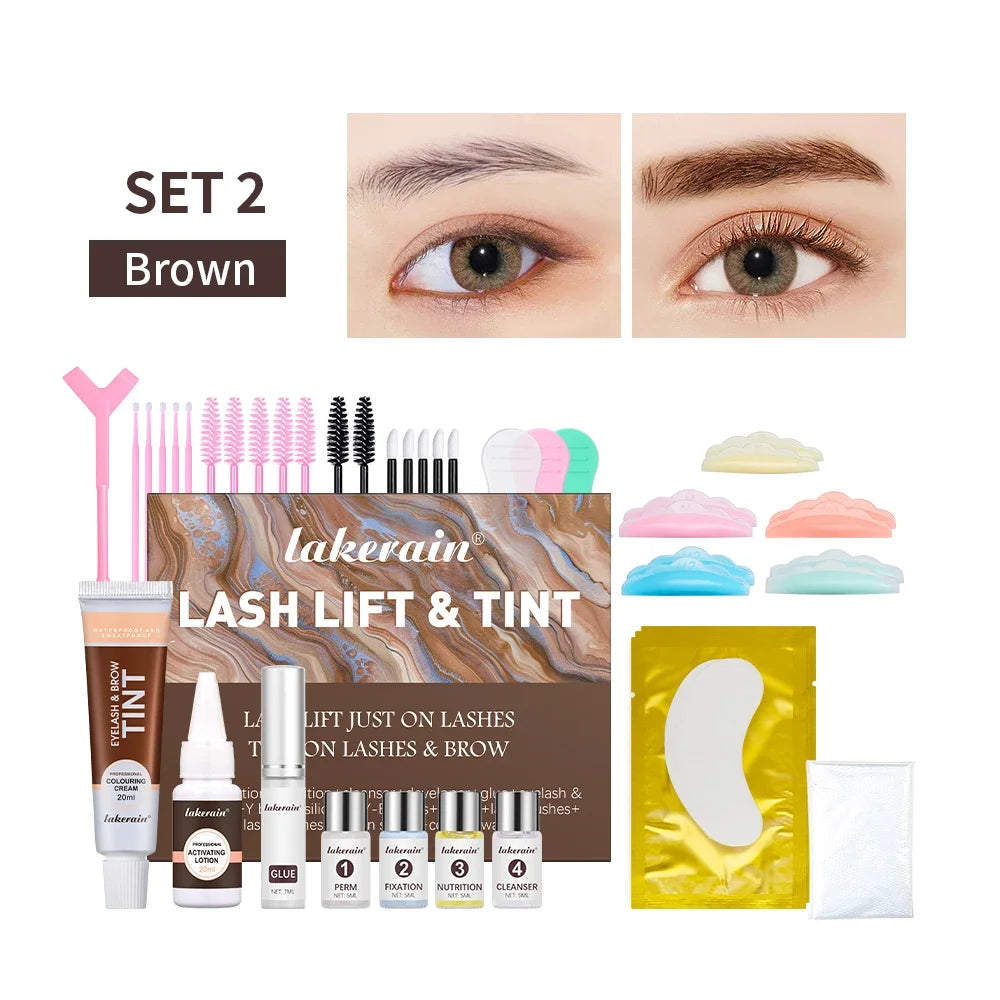 Lash Lift and Tint Kit Professional Eyelash Lifting Calia Perming Lashes Tint Brow Dye Eyes Makeup Tools Dropshipping