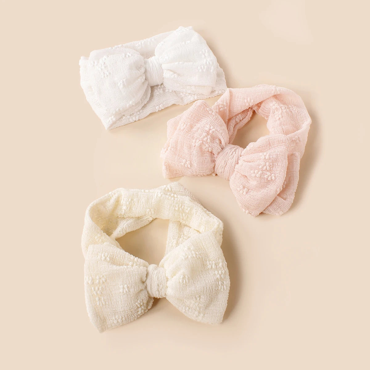 New Summer Breathable Baby Mesh Headbands Top Knot Double Bows Soft Turban Headwraps Girls Hair Accessories