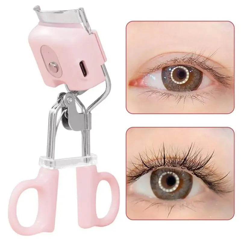 Electric Eyelash Curler Portable Electric Heated Comb Eye Lash Perm Long Lasting Eyelashes Thermal Eyelash Curler Makeup Tools