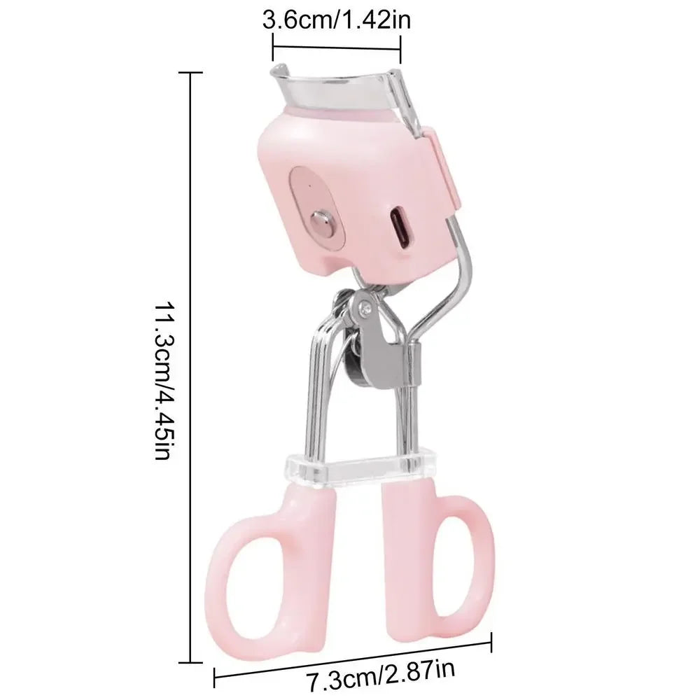 Electric Eyelash Curler Portable Electric Heated Comb Eye Lash Perm Long Lasting Eyelashes Thermal Eyelash Curler Makeup Tools