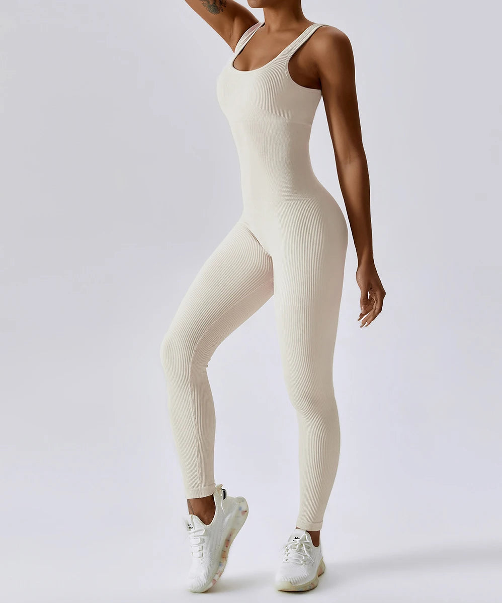 Women Bodysuit Jumpsuit All Season Romper Overalls Sportswear Fashion Streetwear Overalls One Piece Fitness Sports Bodysuits