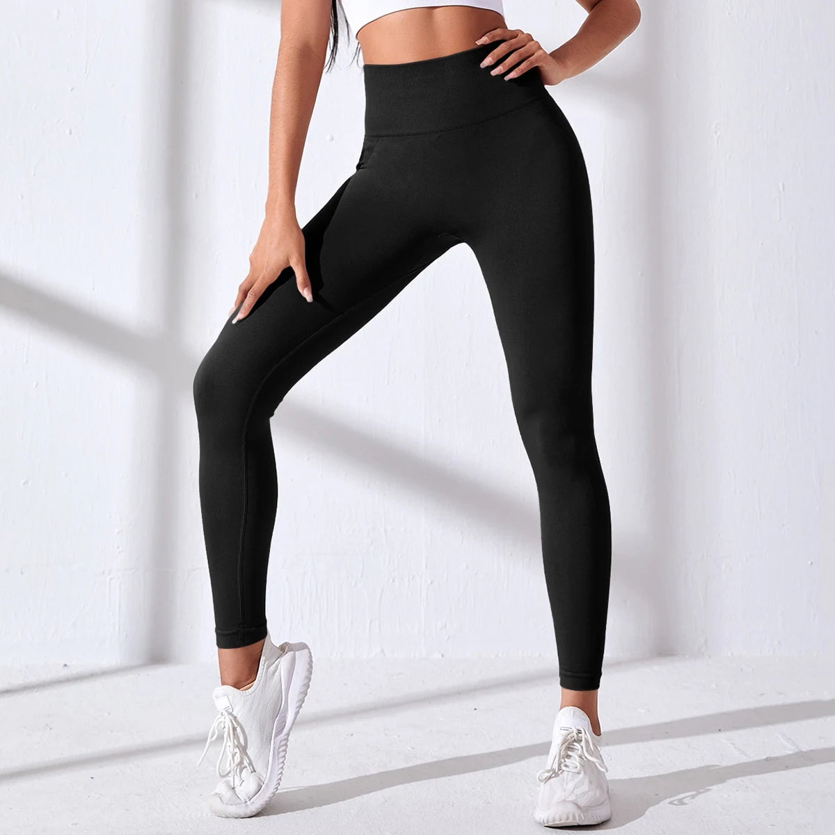 Gradient Leggings Fitness Women High Waist Workout Jogging Leggins Push Up Pants Gym Tights Stretch Energy Sportswear