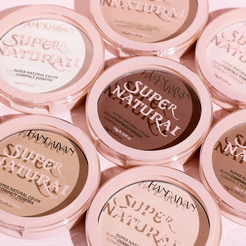 24 Hour Oil Control Pressed Powder Natural Matte Brighten Lasting