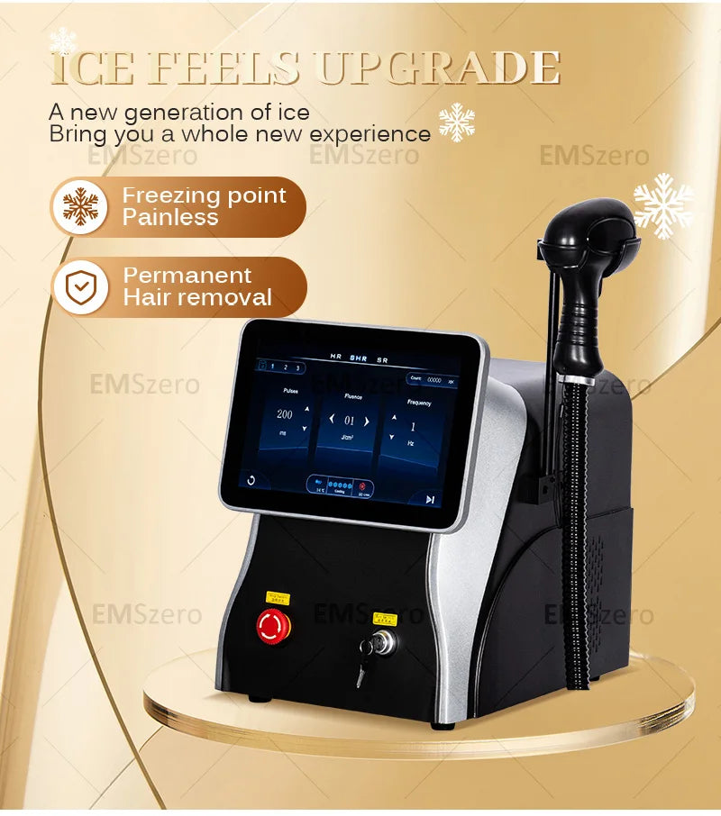 Multifunction 3500W Freezing Point Private Parts Body Face 808nm Diode Laser Hair Removal Machine Permanent Painless Epilator
