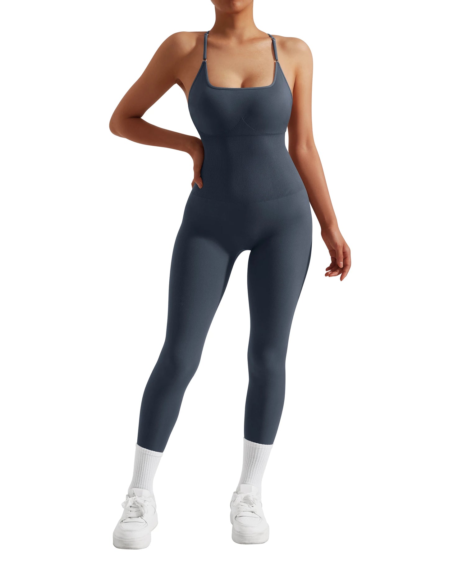 Women Bodysuit Jumpsuit All Season Romper Overalls Sportswear Fashion Streetwear Overalls One Piece Fitness Sports Bodysuits