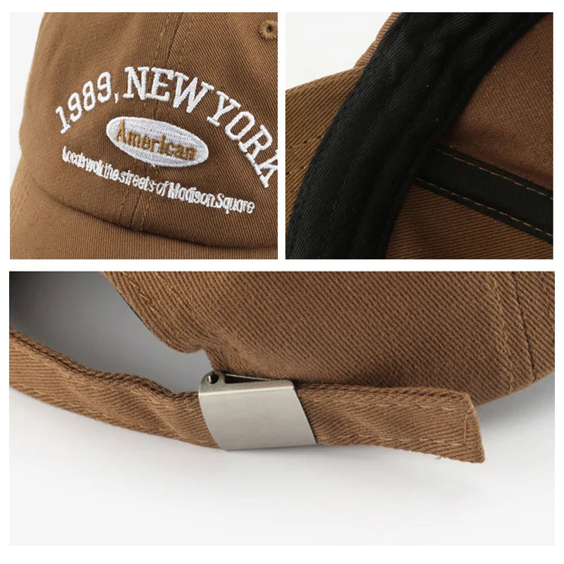 New Letters Embroidery Unisex Baseball Hats For Men Women Soft Cotton
