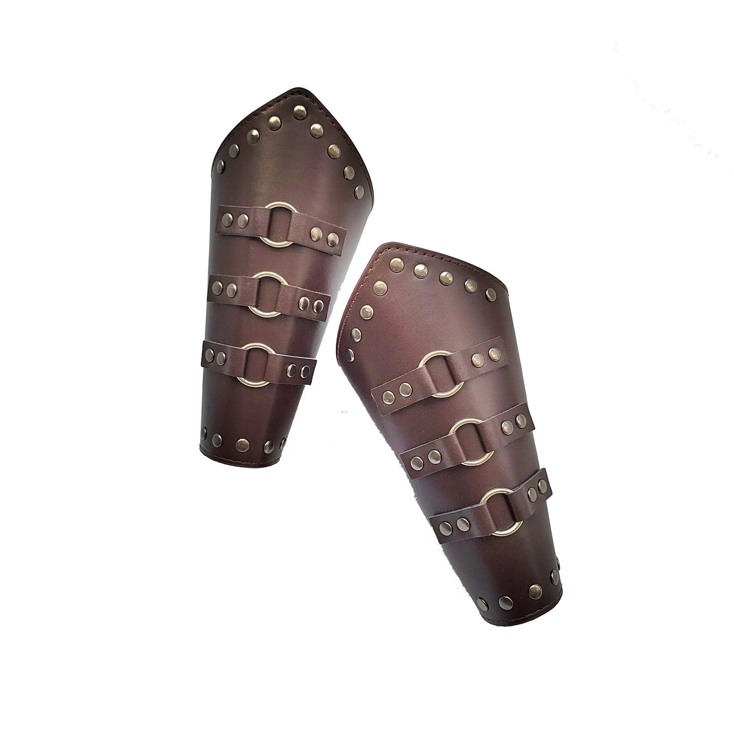 Punk Hip Hop 1Pc Cosplay Leather Armor Arm Cosplay Bracer Pirate Knight Gauntlet Wristband Bracer Accessories New Men's Bracelet